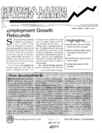 Georgia labor market trends, Vol. 20, no. 8 (Aug. 1994)