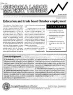 Georgia labor market trends, Vol. 22, no. 10 (Oct. 1996)