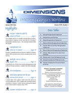Dimensions: measuring Georgia's workforce, Vol. 27, no. 1 (Jan. 2001)