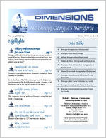 Dimensions: measuring Georgia's workforce [Vol. 28, no. 2 (Feb. 2002)]