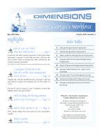 Dimensions: measuring Georgia's workforce, Vol. 29, no. 5 (May 2003)