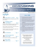 Dimensions: measuring Georgia's workforce, Vol. 30, no. 10 (Oct. 2004)