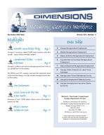 Dimensions: measuring Georgia's workforce, Vol. 30, no. 11 (Nov. 2004)