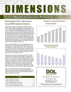 Dimensions: measuring Georgia's workforce, 2020 December