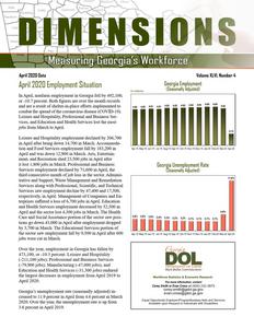 Dimensions: measuring Georgia's workforce, 2020 April