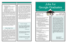 Jobs for Georgia graduates [newsletter], Spring 2000