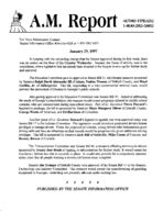 A.M. report, 1997 January 29