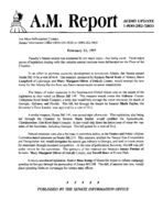 A.M. report, 1997 February 11