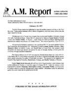 A.M. report, 1997 February 25