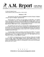A.M. report, 1997 February 4