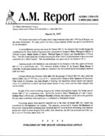 A.M. report, 1997 March 11