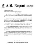 A.M. report, 1997 March 3