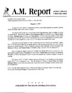 A.M. report, 1997 March 7