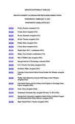 Senate consent calendar for privileged resolutions 2012 February 15