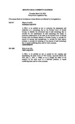 Senate local consent calendar [Mar. 10, 2016]