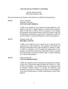 Senate local consent calendar, 2023 March 20