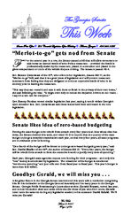 The Georgia Senate this week, Mar. 2, 2007
