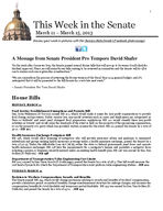 This week in the Senate, 2013 Mar. 11-15