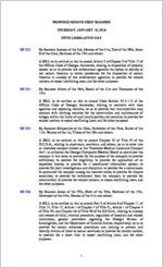 Proposed Senate first readers, 2018 January 18