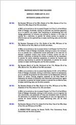 Proposed Senate first readers, 2018 February 5