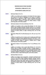 Proposed Senate first readers, 2018 February 7