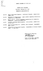 Senate rules calendar 1997 February 20