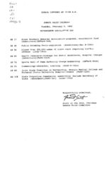 Senate rules calendar 1999 February 9