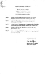 Senate rules calendar 2006 February 14
