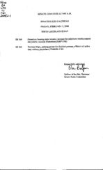 Senate rules calendar 2008 February 1