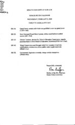 Senate rules calendar 2008 February 6