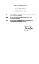 Senate rules calendar 2009 February 17