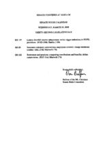 Senate rules calendar 2009 March 18