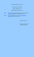 Senate rules calendar 2015 March 20