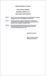 Senate rules calendar, 2018 March 7