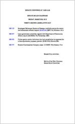 Senate rules calendar, 2018 March 9