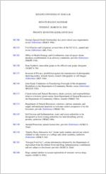 Senate rules calendar, 2020 March 10