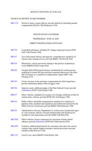 Senate rules calendar, 2020 June 24