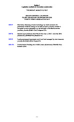 Senate general calendar 2015 March 19