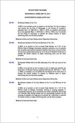 Senate first readers, 2018 February 7