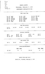 Senate status 1999 February 3