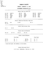 Senate status 2005 February 15