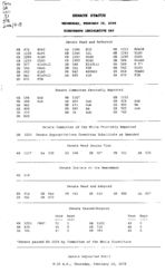 Senate status 2006 February 15