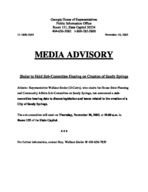 Press release [Nov. 10, 2003]