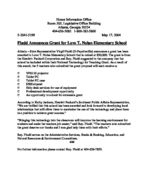 Press release [May 17, 2004]