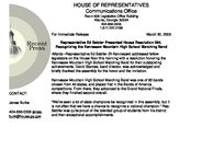 Press release [Mar. 20, 2005]
