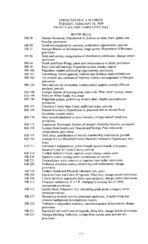 House general calendar, 2009 February 24