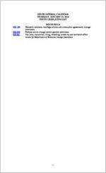 House general calendar, 2018 January 25