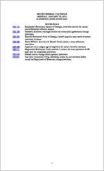 House general calendar, 2018 January 29