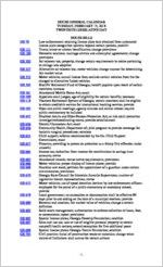 House general calendar, 2018 February 13