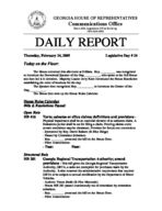 Daily report [Feb. 24, 2005]